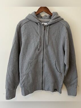 American Giant Hoodie Size L Men’s Full Zip Relaxed Sweatshirt Gray Heavyweight